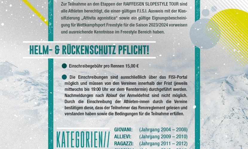 Raiffeisen Slopestyle Tour 2023